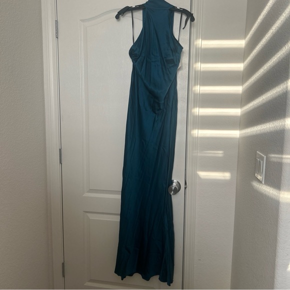 REVOLVE Astra Gown in Teal Blue House of Harlow Long Dress Halter 1960 $258 - Picture 3 of 6